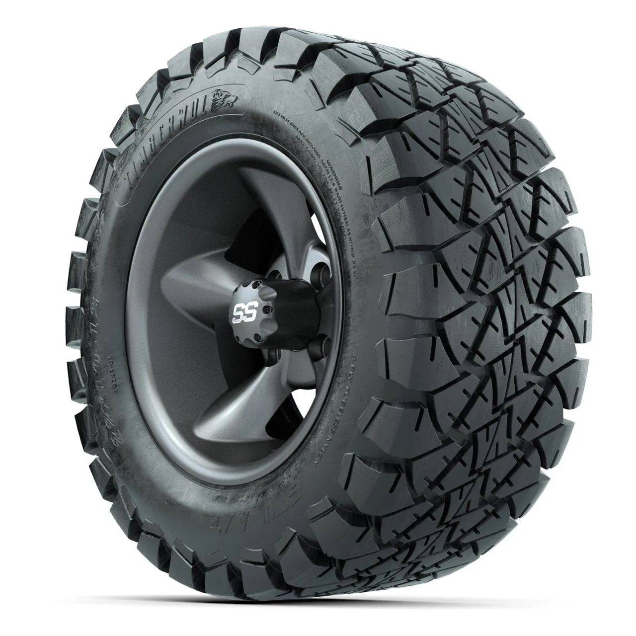 Комплект колёс GTW Godfather, матовый серый, 12" с шинами 22X10-12 Timberwolf All-Terrain, 4 шт., артикул A19-2034 — фото 3