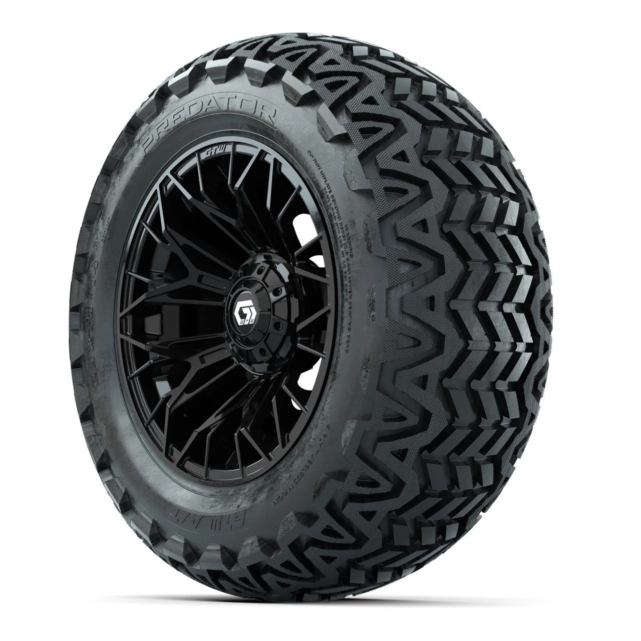 Комплект колёс GTW® Stellar 14", матовые чёрные, с внедорожными шинами Predator 23x10-14, артикул A19-781 — фото 3